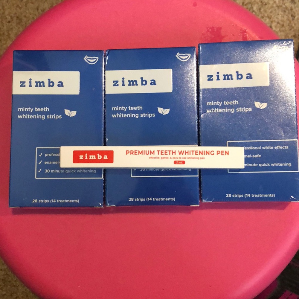 Zimba teeth whitening pack (4 piece set)